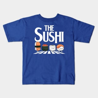 Sushi Stride: Roll Across the Road Kids T-Shirt